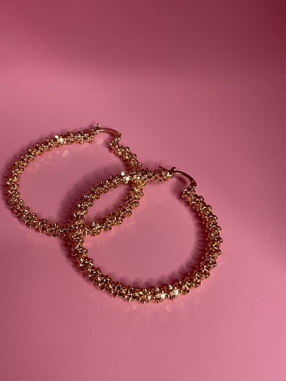 gold luxe hoops