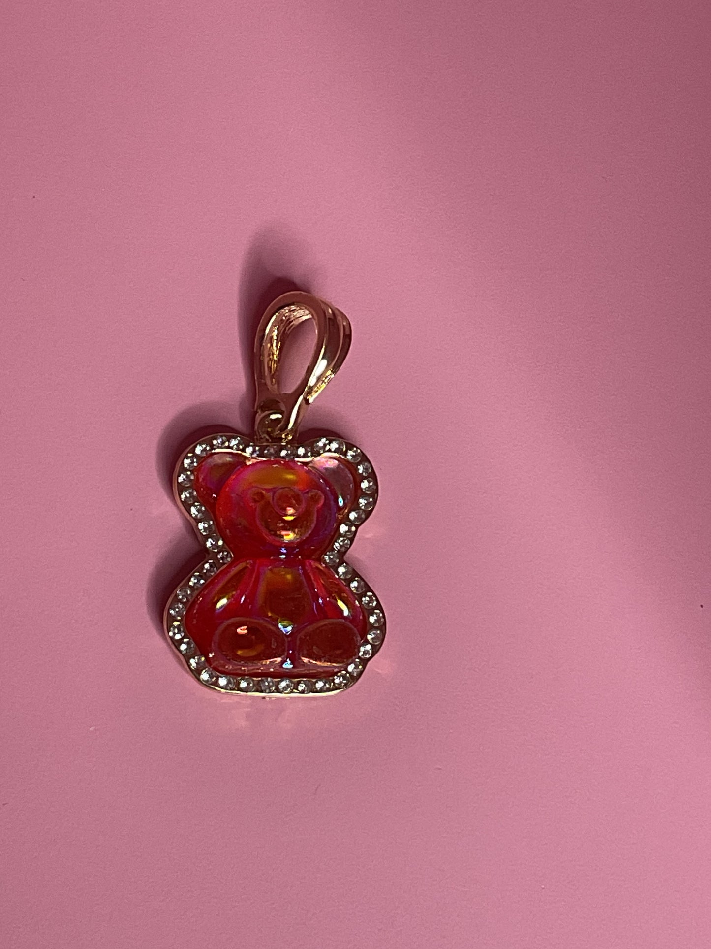 red gummy bear pendant