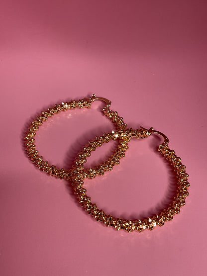 gold luxe hoops