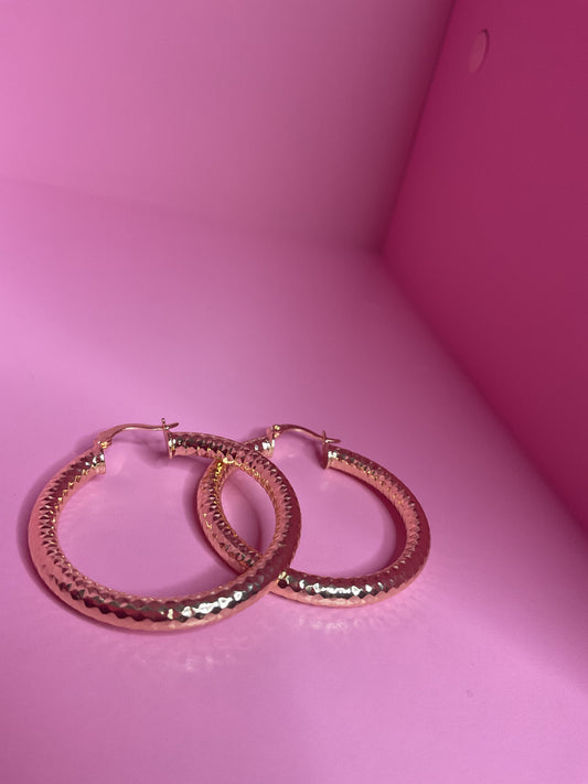 gold classy hoops