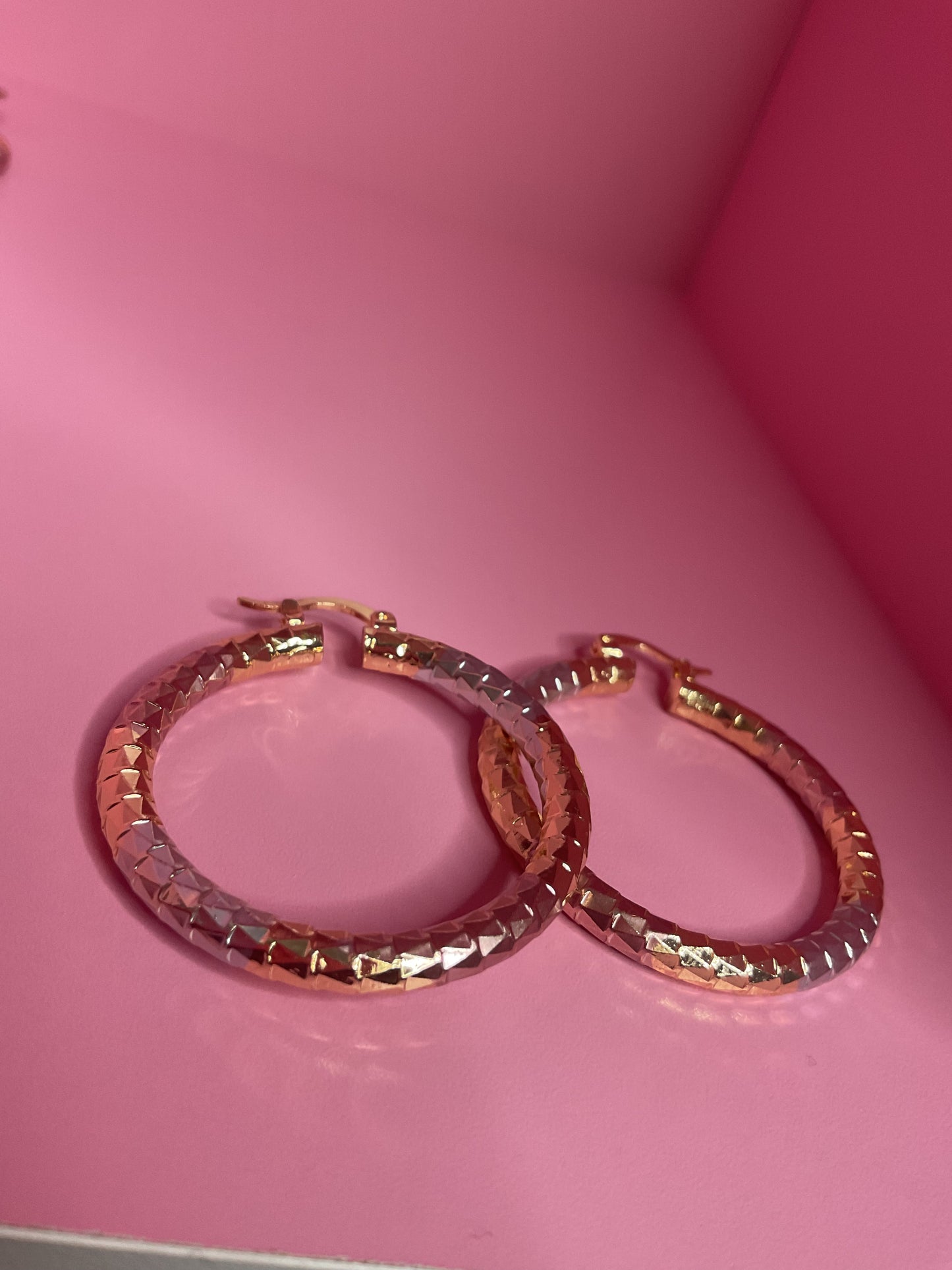 tri gold hoops