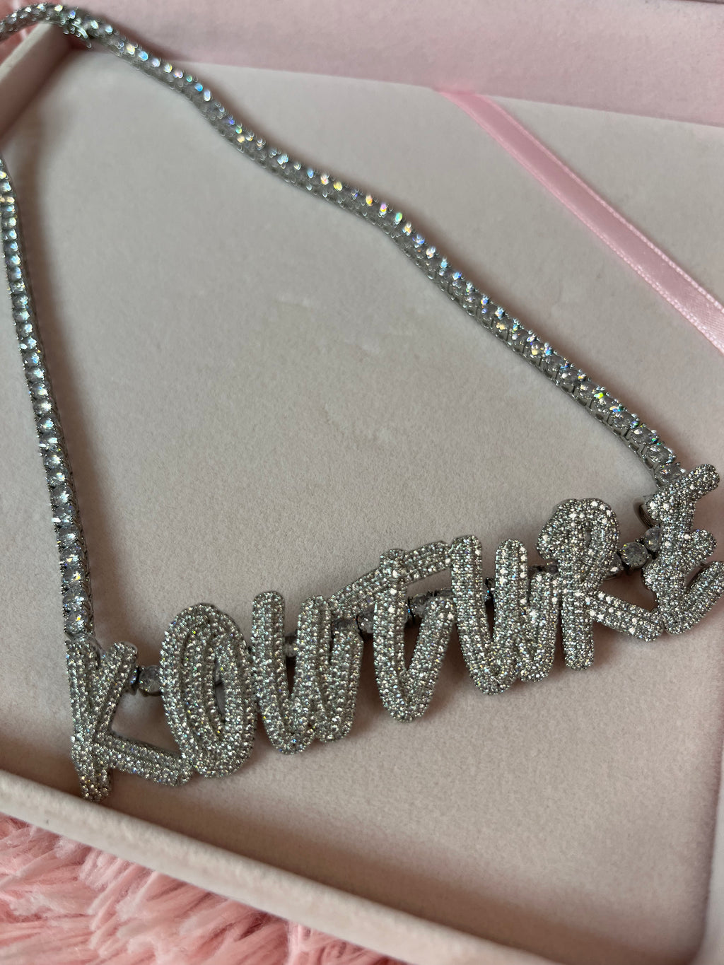 custom tennis necklace