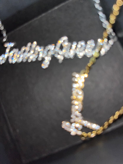 custom name plate necklace
