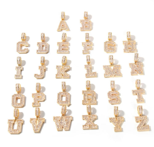 Baguette Initial Necklace